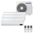 Ar Condicionado Multi Tri Split Samsung 24000BTUs (2x7000+1x12000) Q/F Inverter 220V