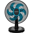 Ventilador de Mesa Cadence Refresh Turbo Pro 6 Pás Preto e Azul VTR420 127V