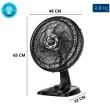 Ventilador de Mesa Mondial NVT-40-8P-B TURBO 40CM 8 Pás Preto 127V 3798-01